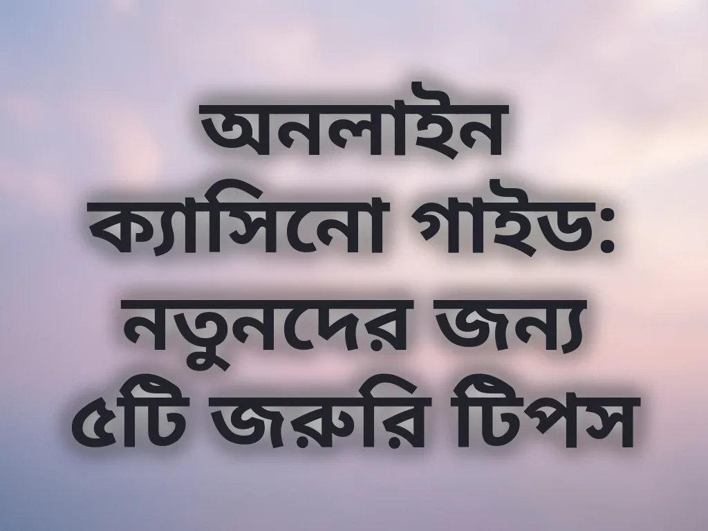 নতুনদের গাইড